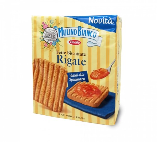 Mulino Bianco Fette Biscottate Rigate Sucharki Karbowane 315g
