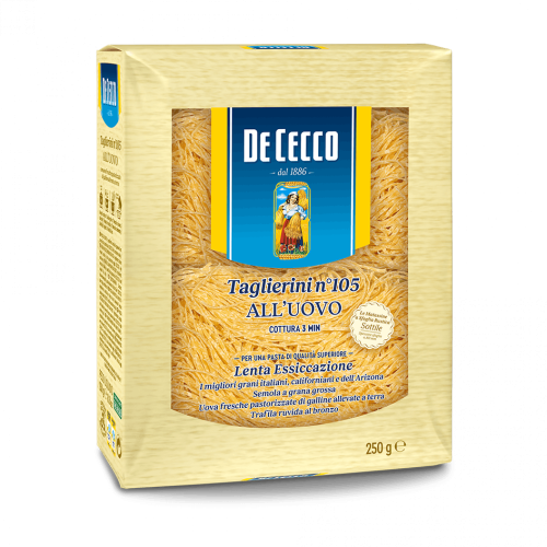 De Cecco Taglierini no.105 all'uovo Makaron jajeczny Nitki 250g