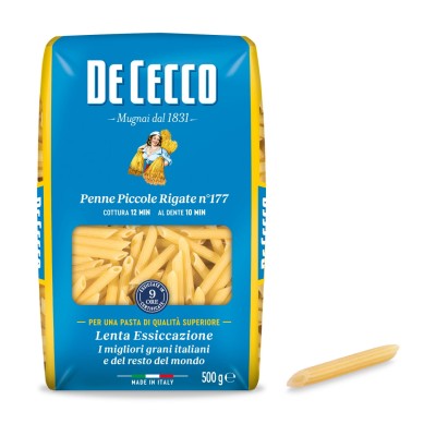 De Cecco Penne Piccole Rigate no. 177 Makaron włoski 500g