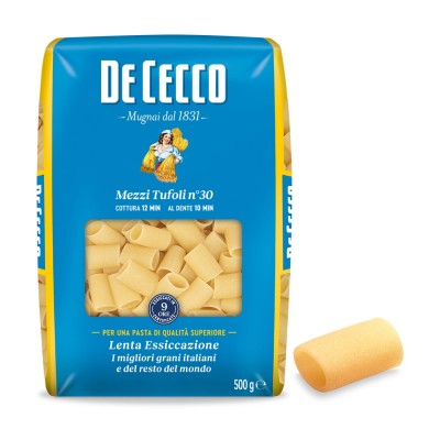 De Cecco Mezzi Tufoli nr. 30Makaron włoski bezjajeczny 500g