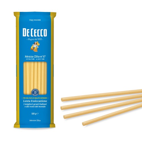 De Cecco Mezza Zita no.17 Włoski Makaron długi z dziurką 500g