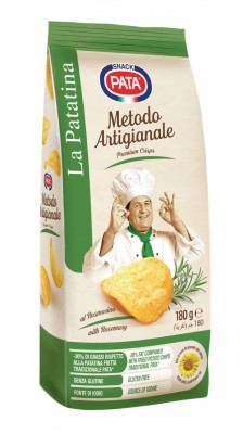 Pata Premium Crisps al Rosmarino Chipsy rzemieślnicze z rozmarynem 150g