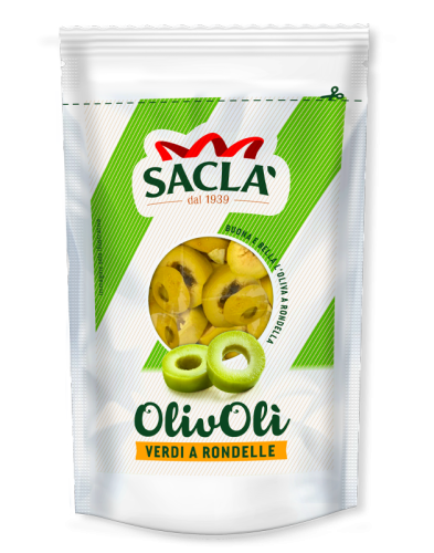 Sacla OlivOli Verdi a rondelle Oliwki zielone krojone 185g