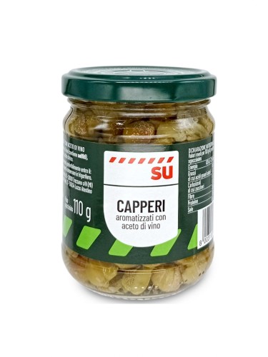 Su Capperi aromatizzato con aceto di vino Kapary aromatyzowane octem winnym 210g