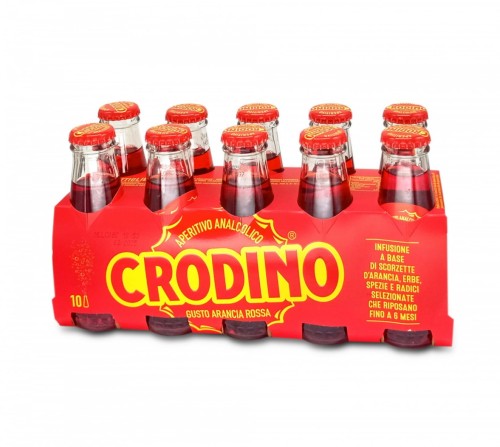 Crodino gusto Arancia Rossa Napój bezalkoholowy z aromatem czerwonej pomarańczy 10x100ml