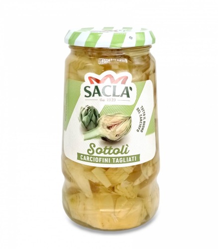 Sacla Sottoli Carciofini Tagliati Karczochy Krojone w oleju 410g