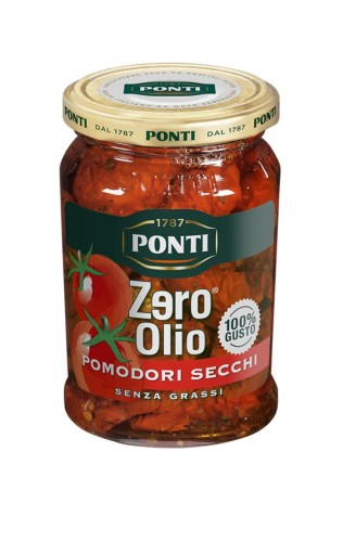 Ponti Zero Olio Pomodori Secchi Suszone pomidory w occie i ziołach 300g