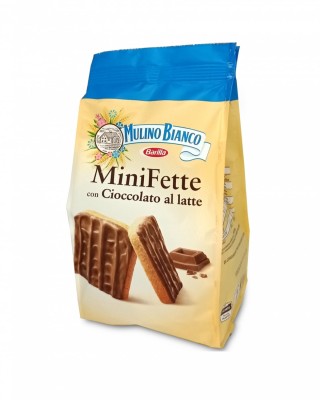 Mulino Bianco MiniFette con Cioccolato al Latte Sucharki z Mleczną 110g