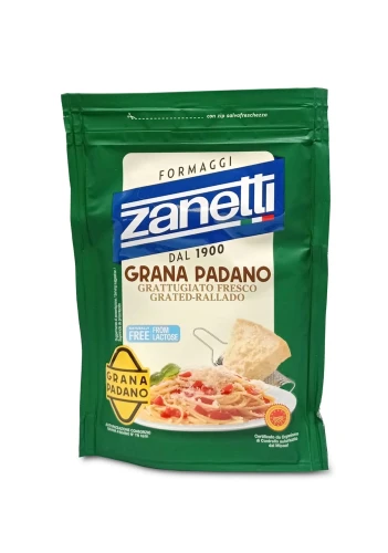 Zanetti Grana Padano Ser dojrzewający tarty Bez Laktozy 100g Włoski