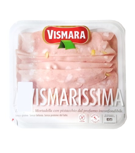 Vismara Mortadella con Pistaccio Włoska Tradycyjna wędlina wieprzowa z Pistacjami 90g