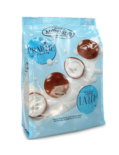 Monardo Praline al Latte ripieno crema latte Czekoladki z kremem mlecznym 250g Włoskie