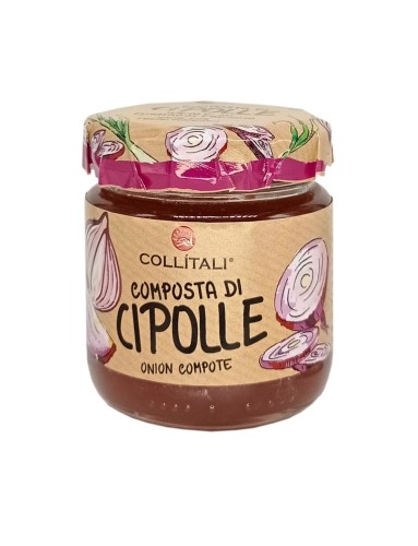 Collitali Composta di Cipolle Confit z czerwonej cebuli do serów świeżych 100g