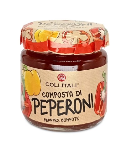 Collitali Composta di Peperoni Dżemik paprykowy Pikantny 100g Włoski