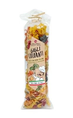 Collitali Gigli Colorati Makaron kolorowy 100% Włoski 200g