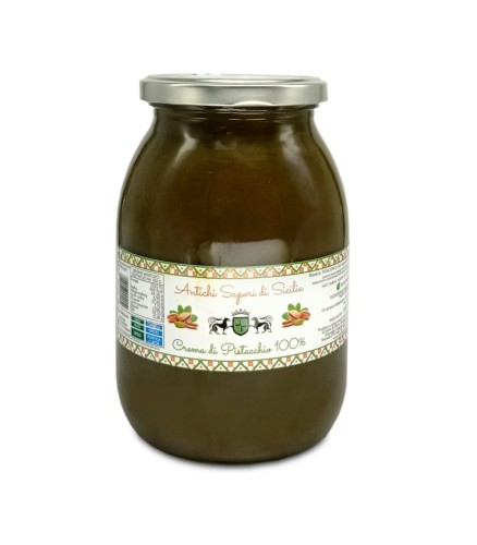 Antichi Sapori di Sicilia Crema di Pistacchio 100% Pasta Pistacjowy 100% z Sycylii 1kg
