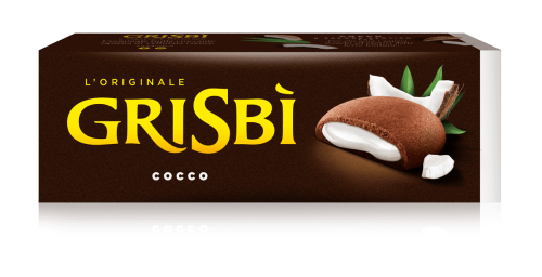 Vicenzi Grisbi Cocco Ciastka Kakaowe z nadzieniem Kokosowym 135g