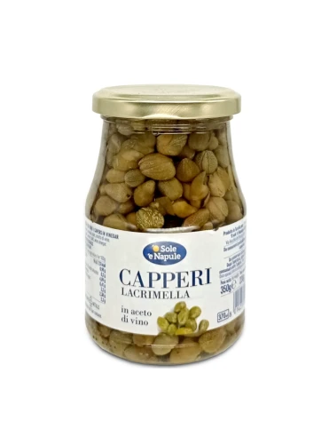 O Sole e Napule Capperi Lacrimella Kapary w occie winnym 350g