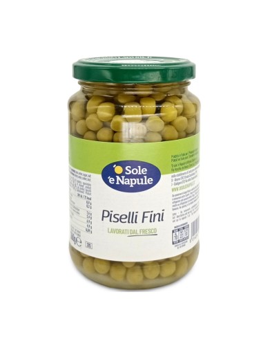 O Sole e Napule Piselli Fini Groszek Zielony Drobny 360g