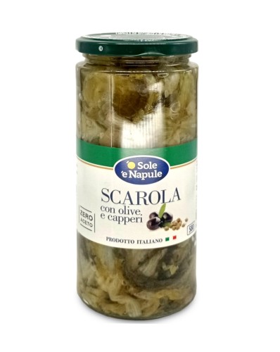 O Sole e Napule Scarola con olive e capperi Endywia z oliwkami i kaparami  540g