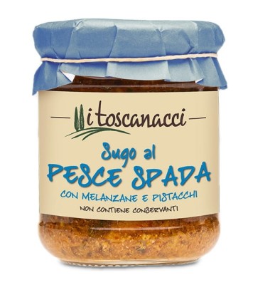 I toscanacci Sugo al pesce spada Sos z Miecznikiem, bakłażanem i pistacjami 180g