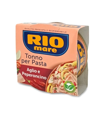 Rio Mare Tonno per Pasta Aglio e Peproncino Tuńczyk z czosnkiem i chili do makaronu 160g puszka