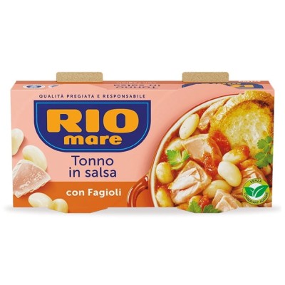 Rio Mare Tonno in salsa con fagioli Tuńczyk w sosie z Fasolą 2x160g