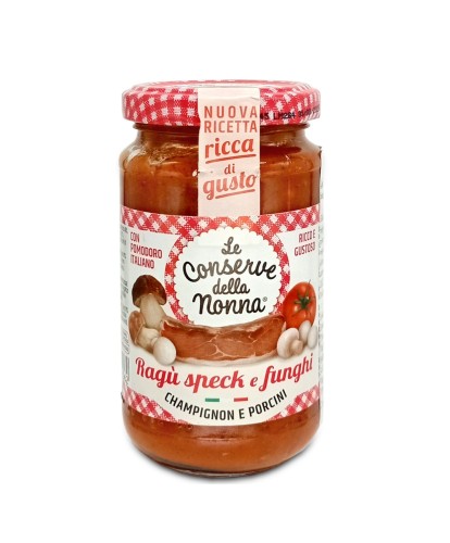 Le Conserve della Nonna Ragu speck e funghi Sos pomidorowy z speckiem i grzybami 190g
