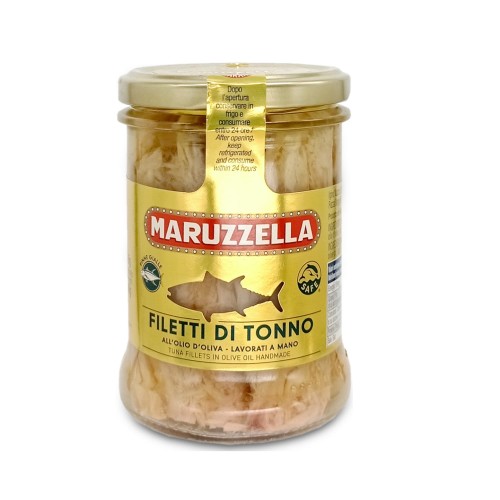 Maruzzella Filetti di Tonno all'olio di oliva FIlety z Tuńczyka w oliwie z oliwek 185g
