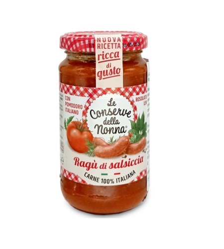 Le Conserve della Nonna Ragu di Salsiccia Gotowy sos pomidorowy z kiełbasą 190g
