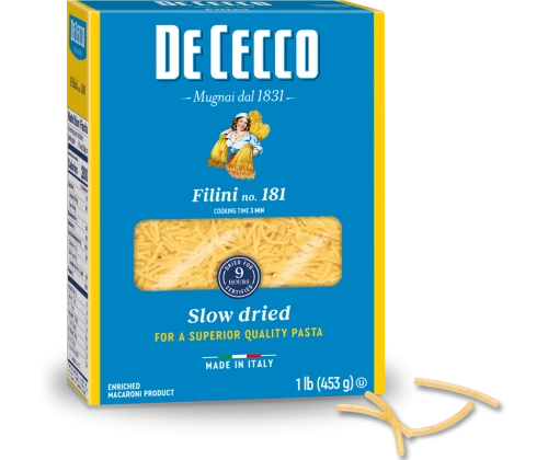 De Cecco Filini no.181 Makaron nitki drobny do Bulionu 500g Włoski