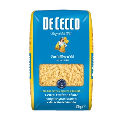 De Cecco Farfalline no.95 Makaron drobny Motylki Włoski 500g