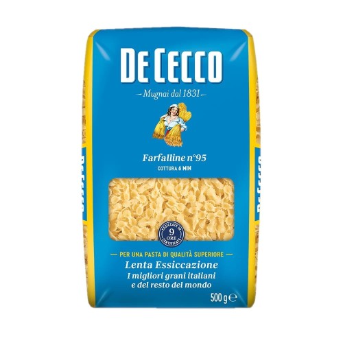 De Cecco Farfalline no.95 Makaron drobny Motylki Włoski 500g