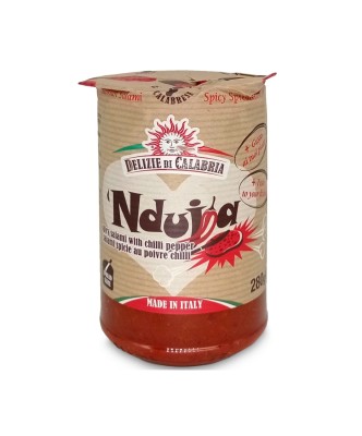 Delizie di Calabria Nduja ostre salami do smarowania 280g Włoskie EXTRA HOT