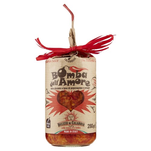Delizie di Calabria Bomba dell'Amore Włoski Sos pikantny z Warzywami 280g