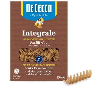 De Cecco makaron pełnoziarnisty Fusilli 500g