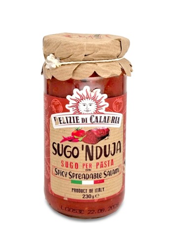 Delizie di Calabria Sugo 'nduja Sos do makaronu z pikantnym salami 230g Włoski