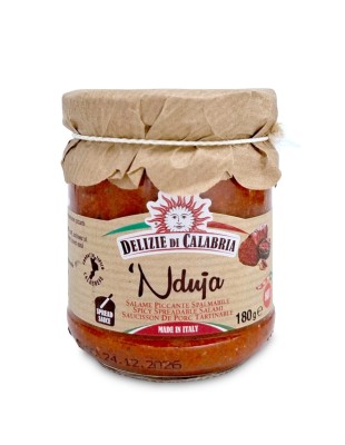 Delizie di Calabri 'Nudja Pikante Salami do smarowania 180g Włoskie