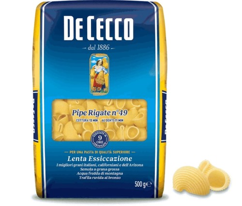 De Cecco makaron Pipe Rigate nr. 49 500g