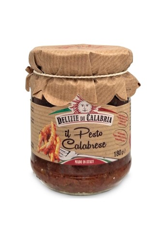 Delizie di Calabria il Pesto Calabrese Pesto z suszonych pomidorów 180g Włoski