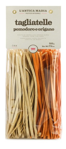 L'Antica Madia Tagliatelle pomodoro e origano Makaron wstążki z pomidorem i oregano 500g Włoski