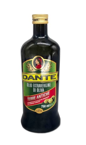 Dante Olio Extravergine di Oliva Terre Antiche Oliwa z Oliwek z Pierwszego Tłoczenia 750ml Szklana butelka