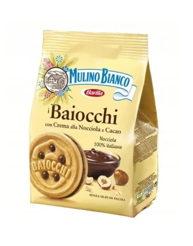 Mulino Bianco Baiocchi 260g Ciasteczka z kremem
