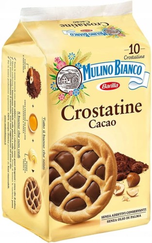 Mulino Bianco Crostatine Cacao kruche tarty z kremem kakaowym 400g