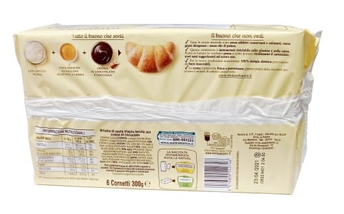 Mulino Bianco Cornetti Cioccolato Rogaliki z Czekoladą 300g