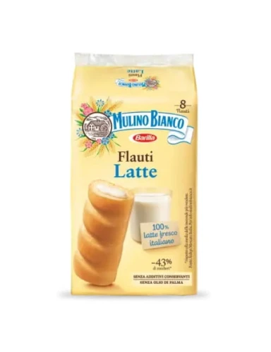 Mulino Bianco Flauti Latte Ciasta z kremem mlecznym 280g (8szt.)