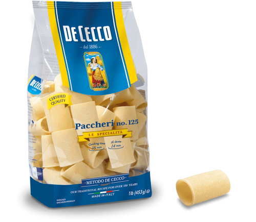 De Cecco makaron włoski Paccheri nr. 125 500g, rurki gładkie
