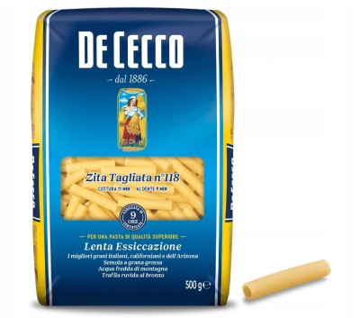 De Cecco makaron Zita Tagliata nr. 118 500g