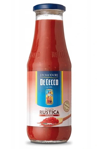 De Cecco Passata Rustica pomidorowa 700g, szklana butelka