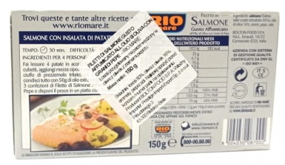 Rio Mare Filetto di Salmone Gusto Affumicato Fliet z Łososia Wędzony z pieprzem 150g