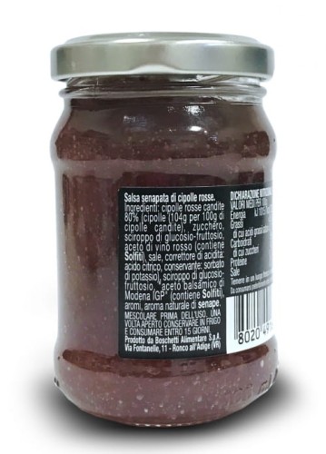 Boschetti Salsa Senapata Cipolle Rosse Sos musztardowy z czerwonej cebuli 130g